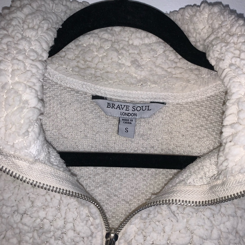 Fuzzy quarter zip - Picture 2 of 4